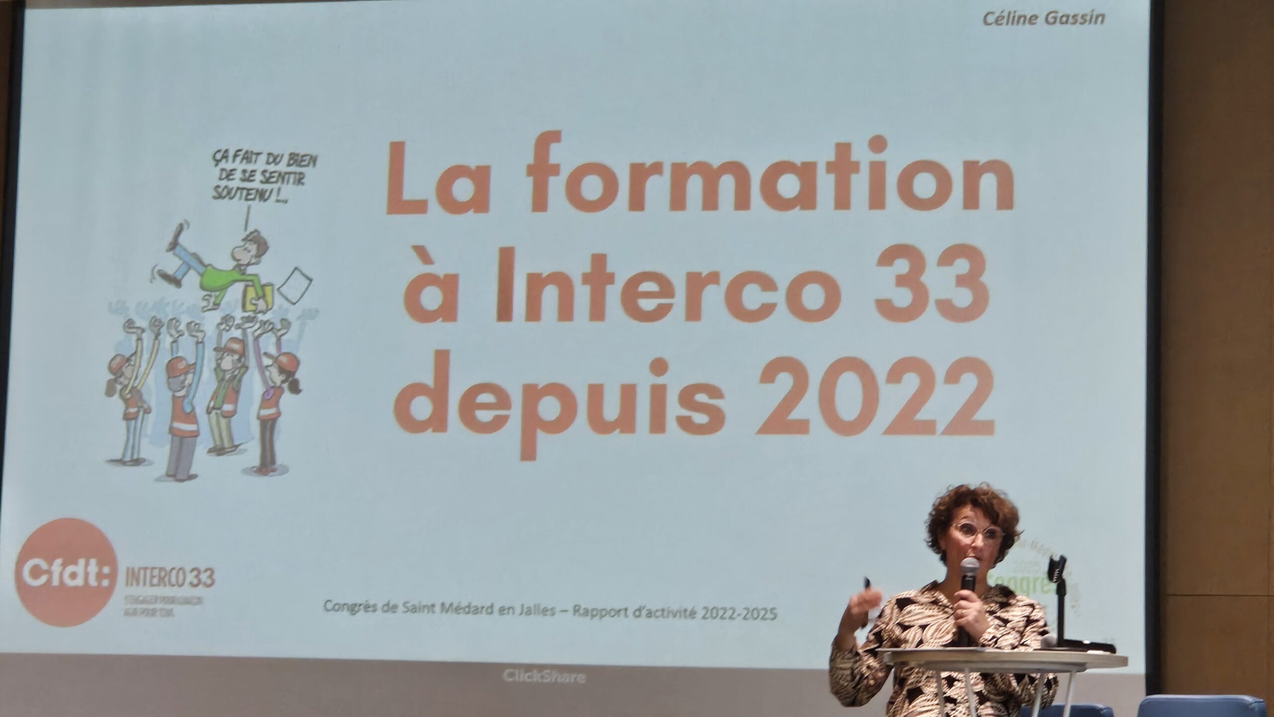 Fabrice Casarregio, le Secrétaire Général d'Interco33 ouvre le Congrès