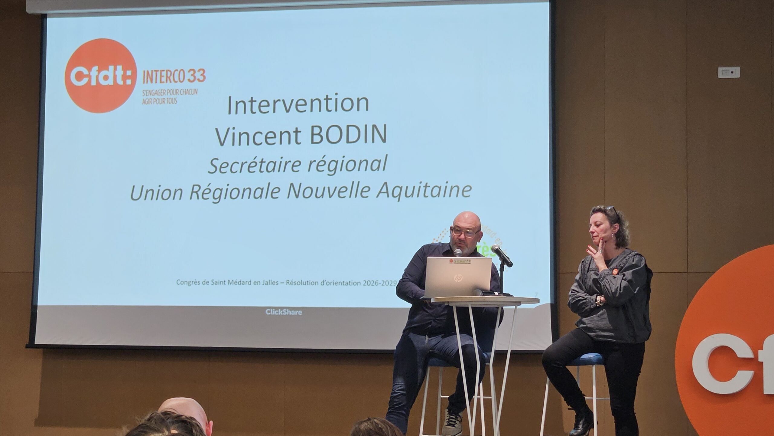 Echanges avec l'URI et son secrétaire régionale Vincent Bodin