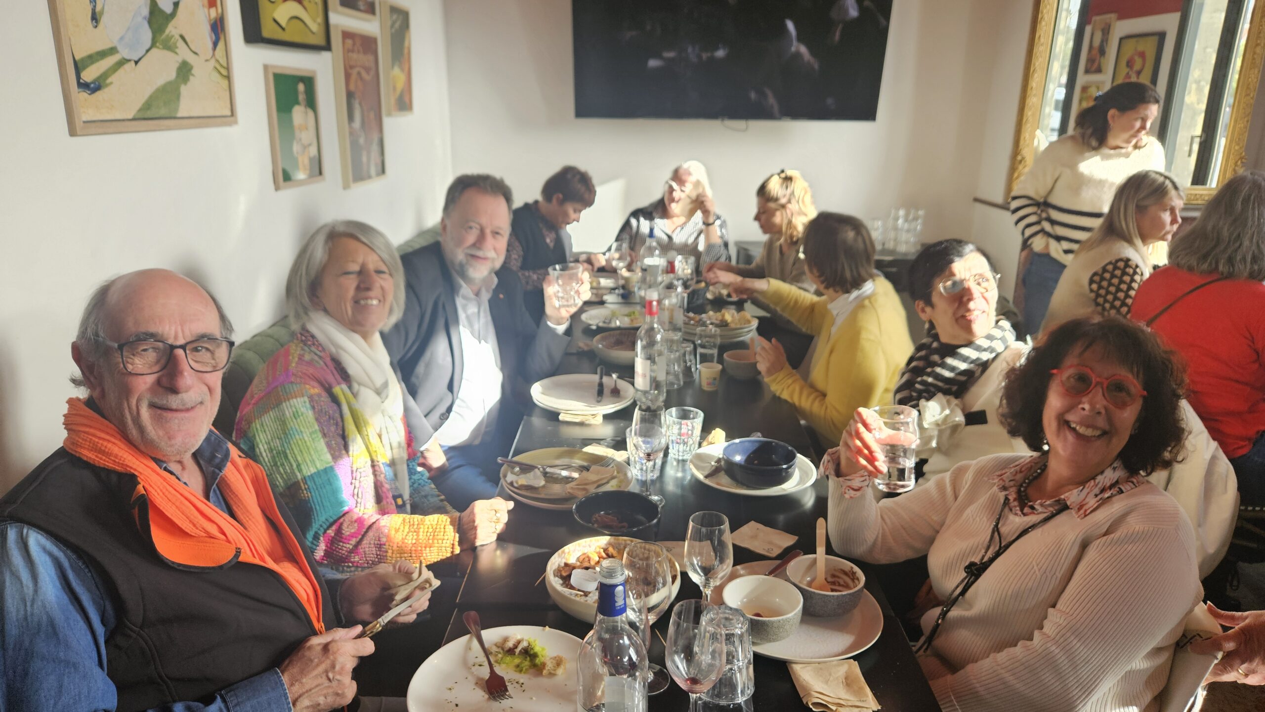 La tables des anciens secrétaires généraux d'Interco 33 : Didier Gounet, Françoise Dattas, Marielle Dussole, Sophie Leport